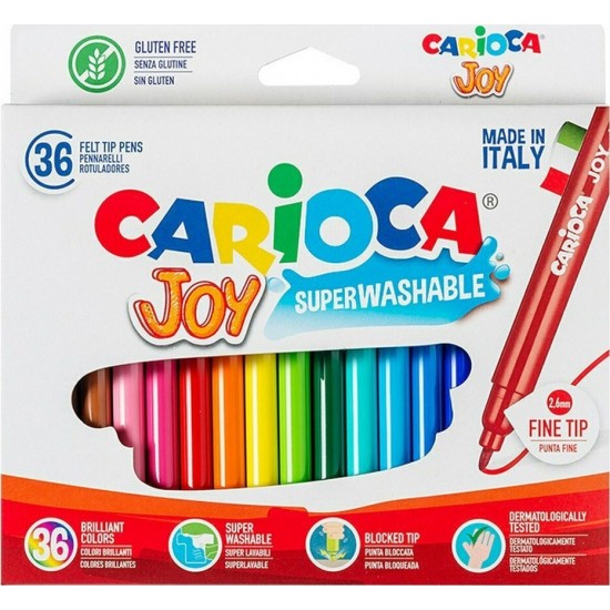 Carioca Joy Μαρκαδόροι Λεπτοί 36 Χρώματα